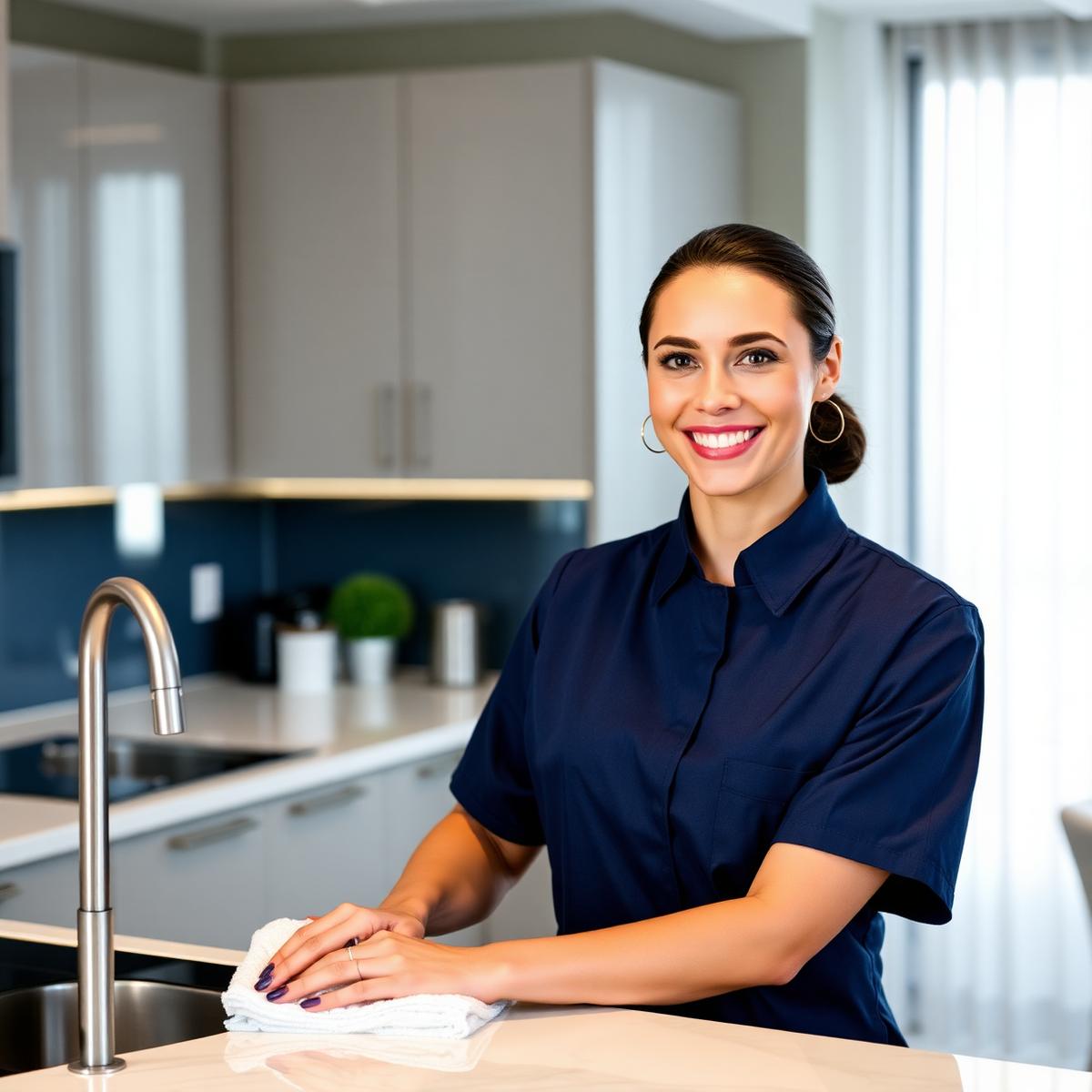 Professional Allure Radiance cleaner in a luxury kitchen